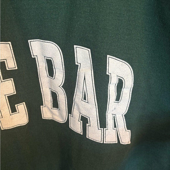 The Bar Varsity Sweatshirt in Hunter Green, XL - Picture 6 of 9